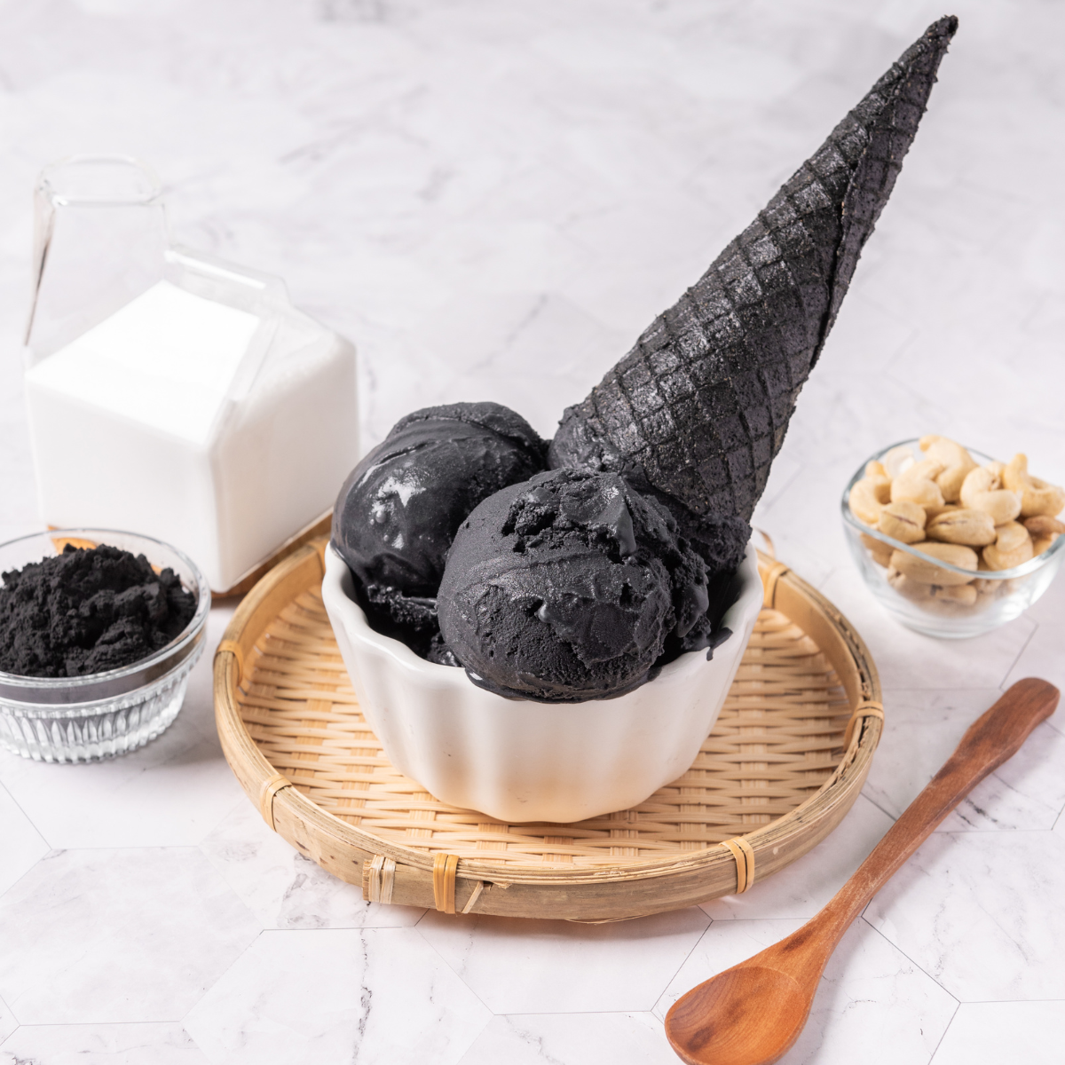 Charcoal ice cream deals