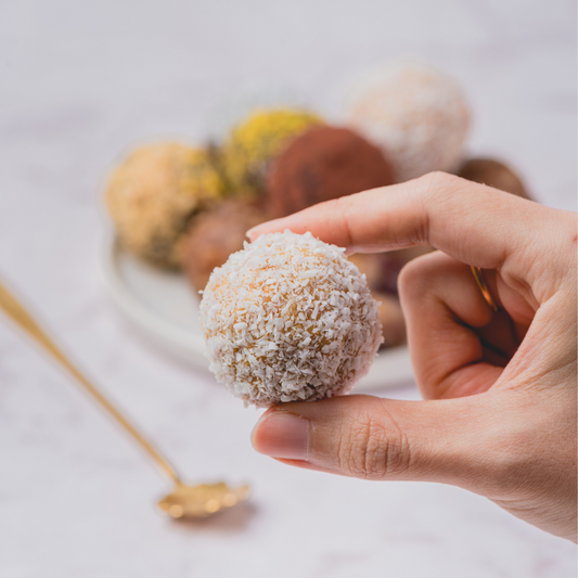 Lemon, Vanilla, & Coconut Cashew Superfood Bliss Ball